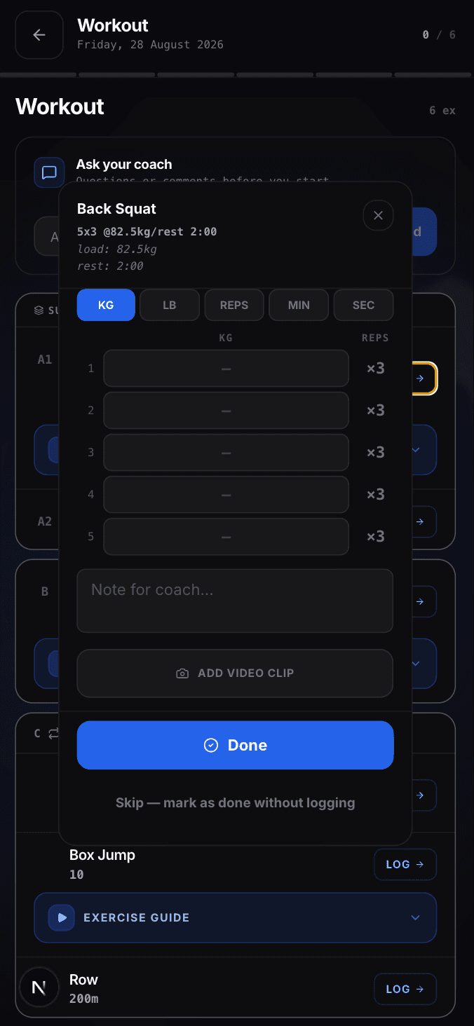 MONOLITH on a phone — they log the set